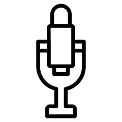 Fototapeta premium microphone line 