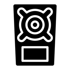 music speaker glyph 