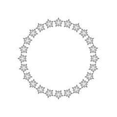 Lotus frame icon isolated on transparent background