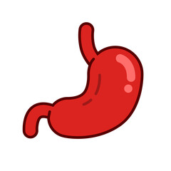 Human stomach organ vector icon design template elements, stomach gastric image
