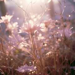 grass and flowers