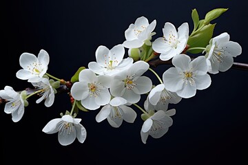 Fototapeta na wymiar white blossom isolated background
