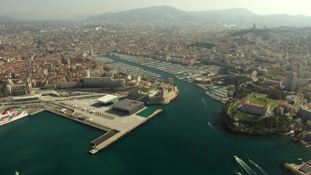 Aerial de Marseille Vieux Port