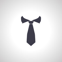 Tie isolated icon. Tie isolated icon.