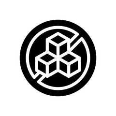 sugar free glyph icon