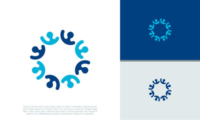 Human Resources Consulting Company, Global Community Logo. 