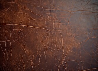 Obraz na płótnie Canvas Old Brown Sharp Leather Texture. Created With Generative AI Technology