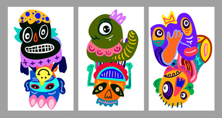 Colorful abstract ethnic pattern illustration for summer holiday banner and poster