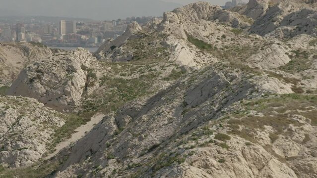 Vue a&eacute;rienne de Marseille depuis le Frioul