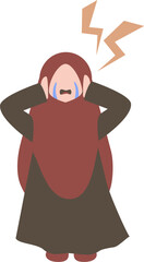 Mental health awareness, mental illness Illustration, unhappy kid