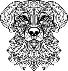 Coloring Page - Malbuch Hunde