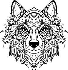 Coloring Page - Malbuch Hunde
