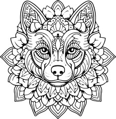 Coloring Page - Malbuch Hunde