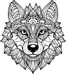 Fototapeta premium Coloring Page - Malbuch Hunde