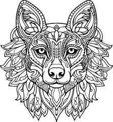 Coloring Page - Malbuch Hunde