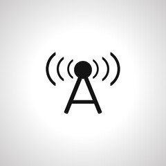 antenna icon. cellular icon. antenna simple icon. antenna isolated icon.