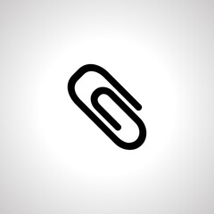paper clip isolated icon. paper clip isolated icon.