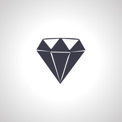 Diamond isolated icon. Diamond isolated icon.