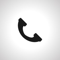 Phone call icon. handset icon