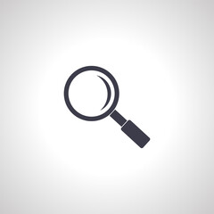 magnifying glass isolated icon. loupe icon