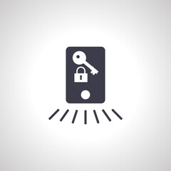 smart key isolated icon. smart key isolated icon.