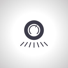 smart thermostat isolated icon. thermostat icon