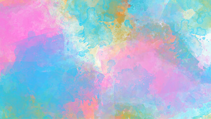 Fototapeta na wymiar Abstract colorful watercolor for background. Watercolor texture and creative paint gradients. Abstract watercolor light background. Abstract pastel color watercolor for background. 