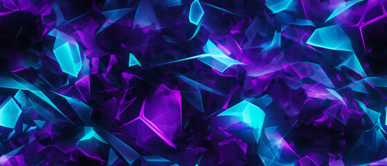Blue purple crystal abstract background texture.
