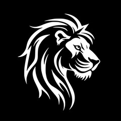 Fototapeta premium Lion | Minimalist and Simple Silhouette - Vector illustration