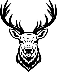 Fototapeta premium Dear | Black and White Vector illustration