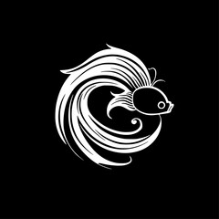 Fish - High Quality Vector Logo - Vector illustration ideal for T-shirt graphic