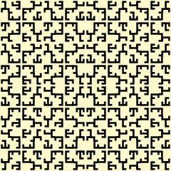 Fototapeta premium Figures ornament. Seamless pattern. Geometrical backdrop. Shapes background. Geometric wallpaper. Polygons motif. Digital paper. Textile print. Abstract vector.