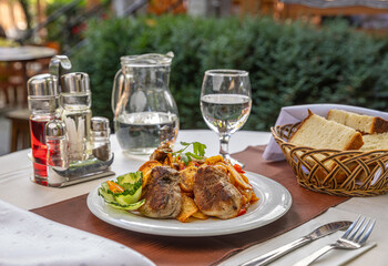 Traditional roasted veal
