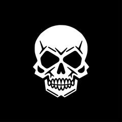 Skull | Black and White Vector illustration