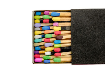 Naklejka premium box with many colored matches
