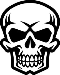Obraz premium Skull - High Quality Vector Logo - Vector illustration ideal for T-shirt graphic