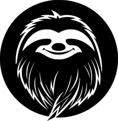 Sloth | Minimalist and Simple Silhouette - Vector illustration