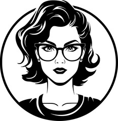 Teacher - Minimalist and Flat Logo - Vector illustration