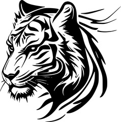 Fototapeta premium Tiger - High Quality Vector Logo - Vector illustration ideal for T-shirt graphic