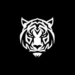 Tiger | Minimalist and Simple Silhouette - Vector illustration