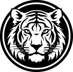 Tiger - High Quality Vector Logo - Vector illustration ideal for T-shirt graphic