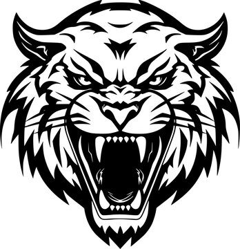 Tiger - Minimalist and Flat Logo - Vector illustration