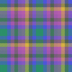 Pattern textile plaid of vector tartan fabric with a check seamless background texture.