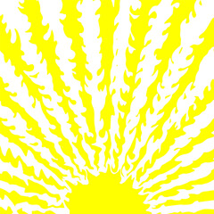 rays of the rising sun with ragged edges. Background for design, decoration.