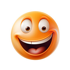 Fototapeta premium Smile Emoticon 3D Illustration