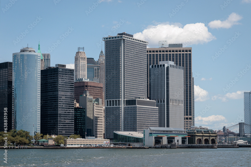 Wall mural 1 new york plaza building in financial district, lower manhattan, new york city, united states.