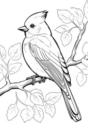 Titmouse on the ash tree