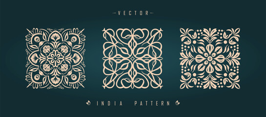 Indian traditional pattern Asian pattern