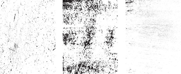Fototapeta premium Grunge Urban Backgrounds set.Texture Vector.Dust Overlay Distress Grain ,Simply Place illustration over any Object to Create grungy Effect .abstract,splattered , dirty, texture for your design. 