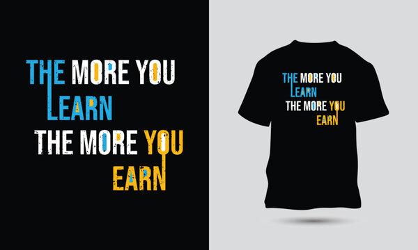 Motivational quote Typography t-shirt Design Template